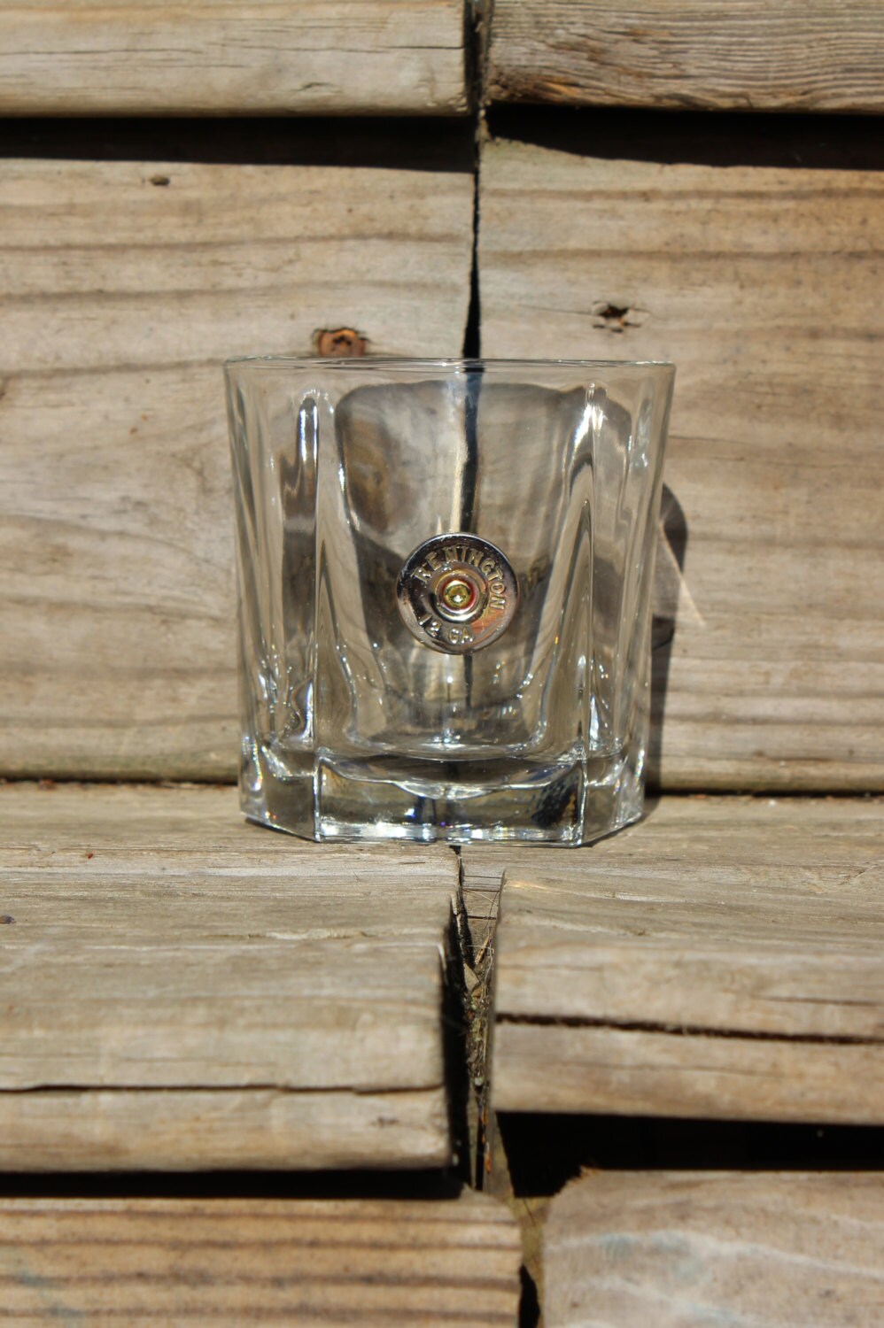 SALE! Handmade Pentagon Bullet Whiskey Glass 12GA Winchester or Remington, Whiskey Glasses Bullet Glasses Bullet Home Bar Decor Fathers Day