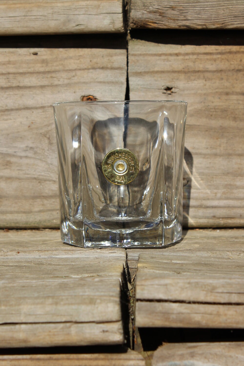 SALE! Handmade Pentagon Bullet Whiskey Glass 12GA Winchester or Remington, Whiskey Glasses Bullet Glasses Bullet Home Bar Decor Fathers Day