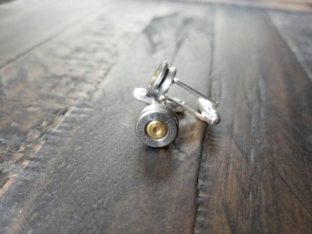 Handmade Bullet Cuff Links Bullet Cufflinks Men's Accessories Cuff Links 7.62x39 Cuff Links