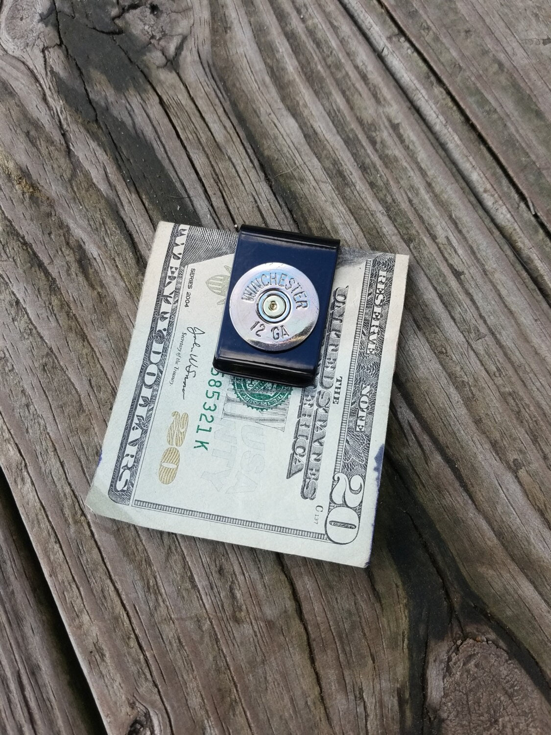 Black Stainless Steel Bullet Money Clip Shotgun Money Clip, Winchester Remington Men's Accessories Gifts for Dad Groomsmen Father's Day Gift