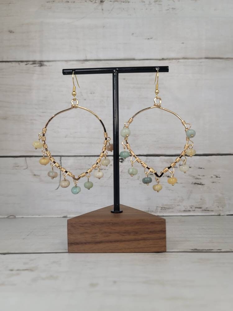 Boho Beaded Earrings, Bohemian Earrings, Statement Earrings, Boho Jewelry Bohemian Jewelry