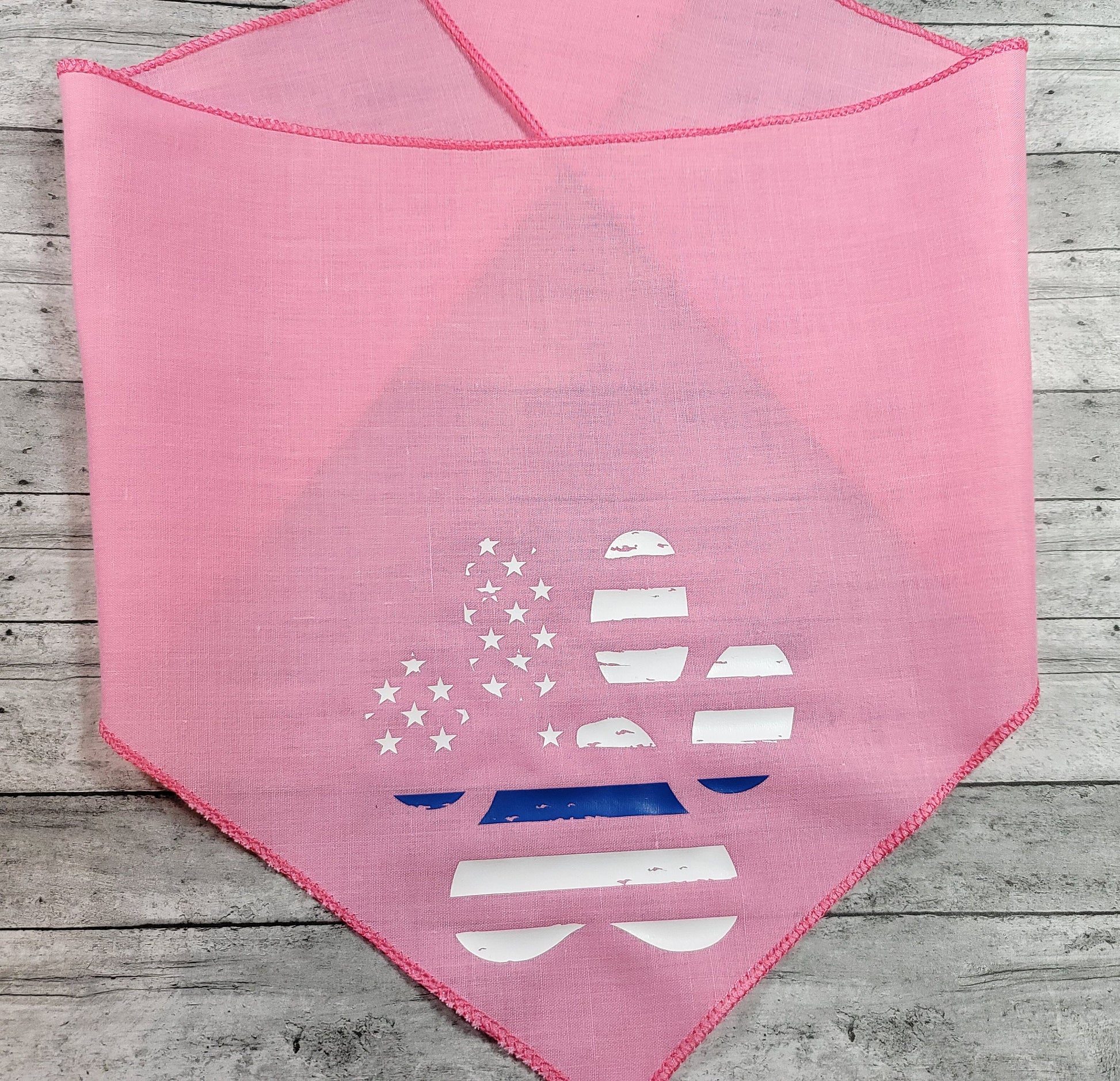 Thin Blue Line Dog Bandana K9 Bandana Doggy Bandana - Law Enforcement - Back the Blue - American Flag - Blue Line Flag - Police Dog