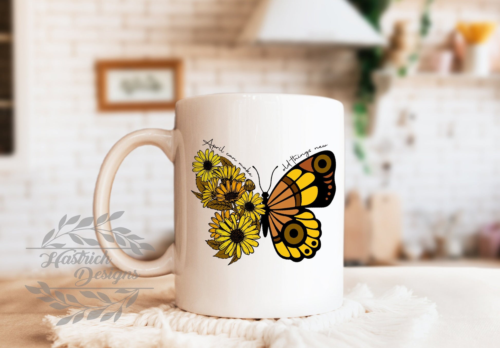 Butterfly Birth Month Mug, Birthday Mug, Butterfly Mug