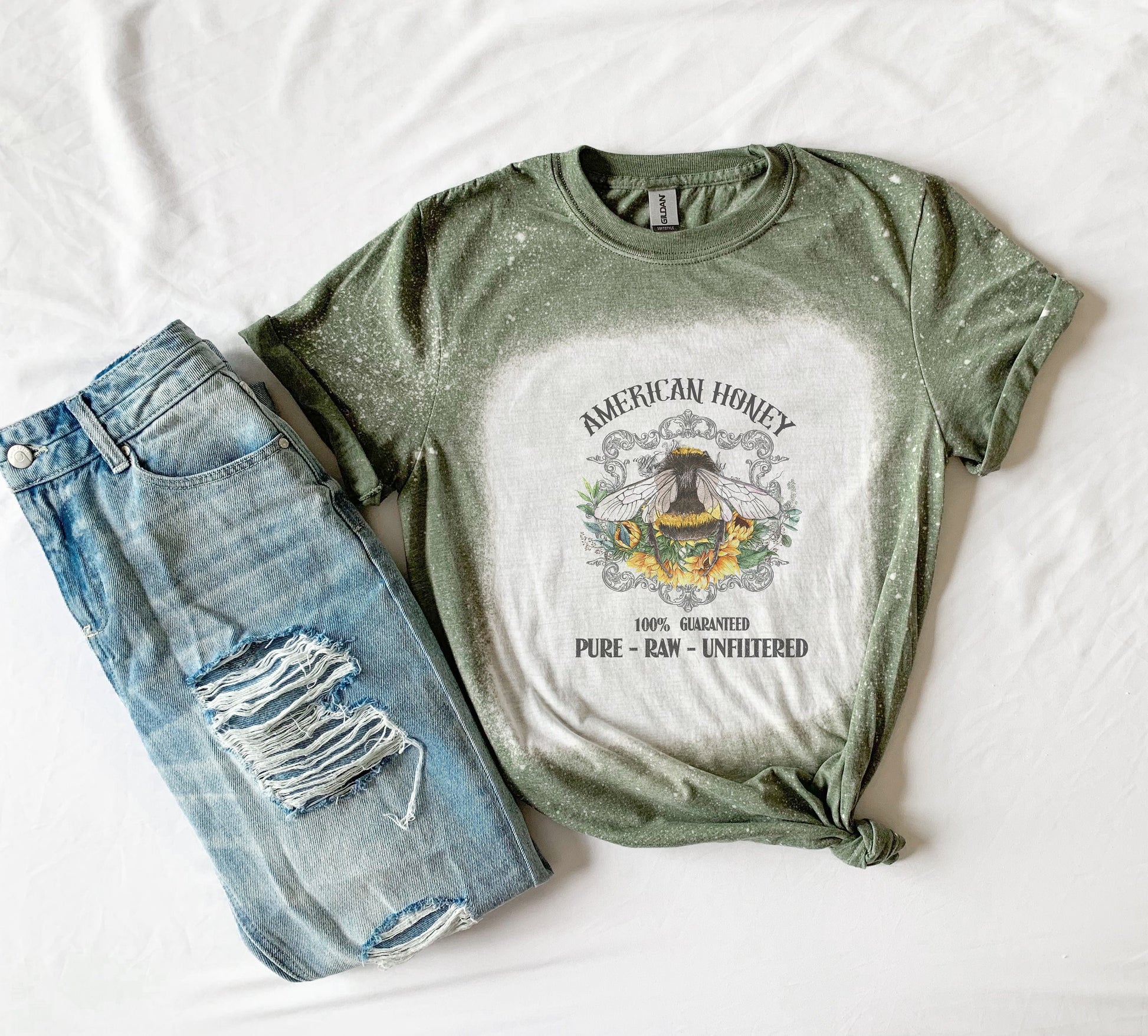 American Honey Shirt Tee, American Honey Bleached Shirt