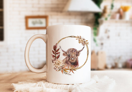 Scottish Highland Cow Mug, Cow Mug, Scottish Highlander