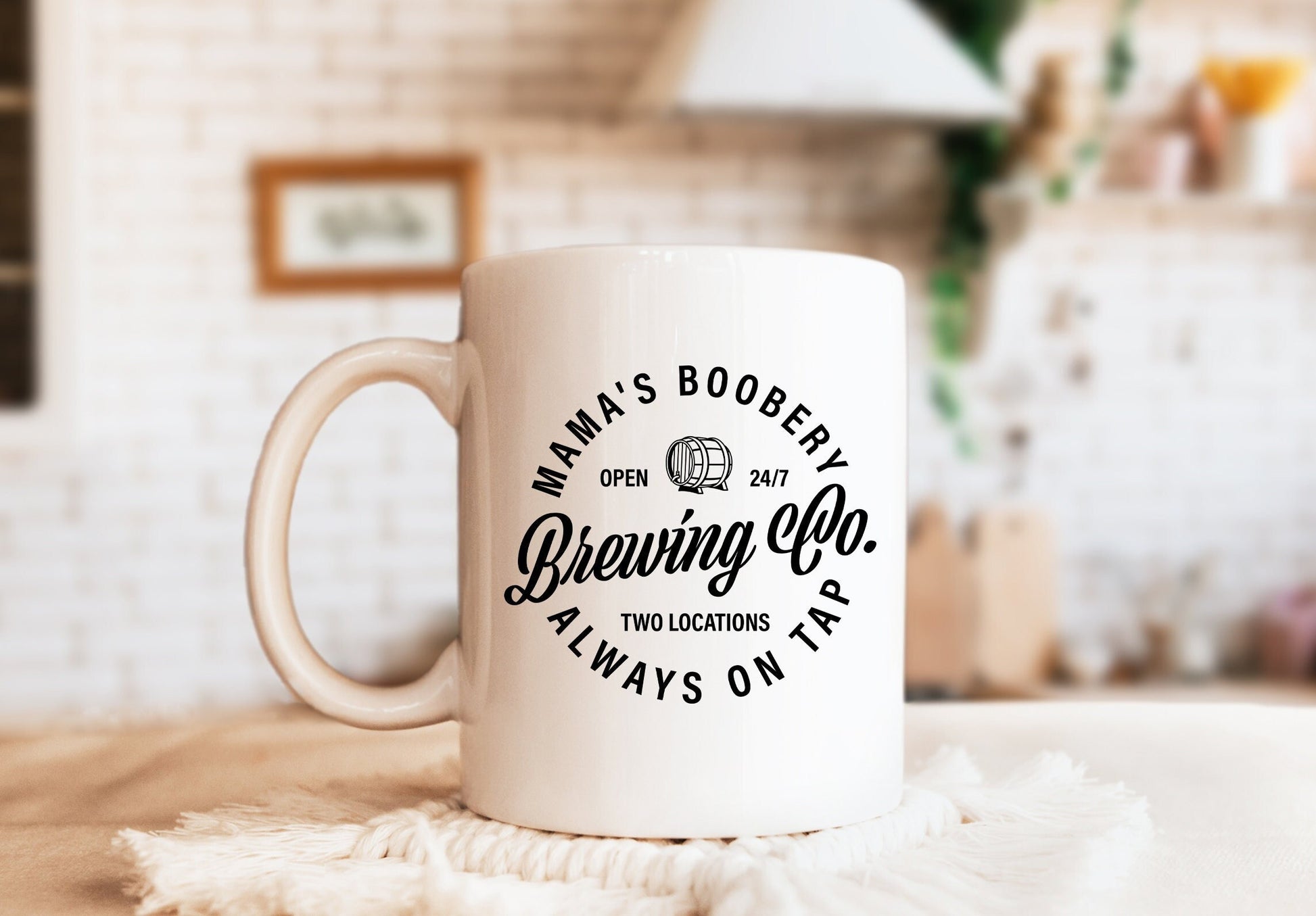 Mama's Boobery Brewing Co Mug, Humorous Mug, Mom Mug, Funny Mug