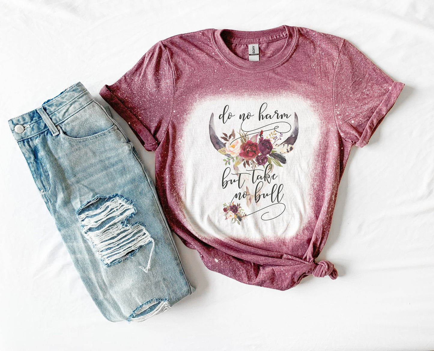 Do No Harm Shirt Tee, Country Bleached Tee