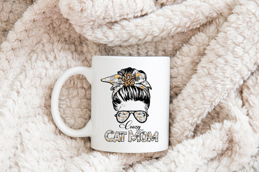 Crazy Cat Mom Mug, Cat Mug
