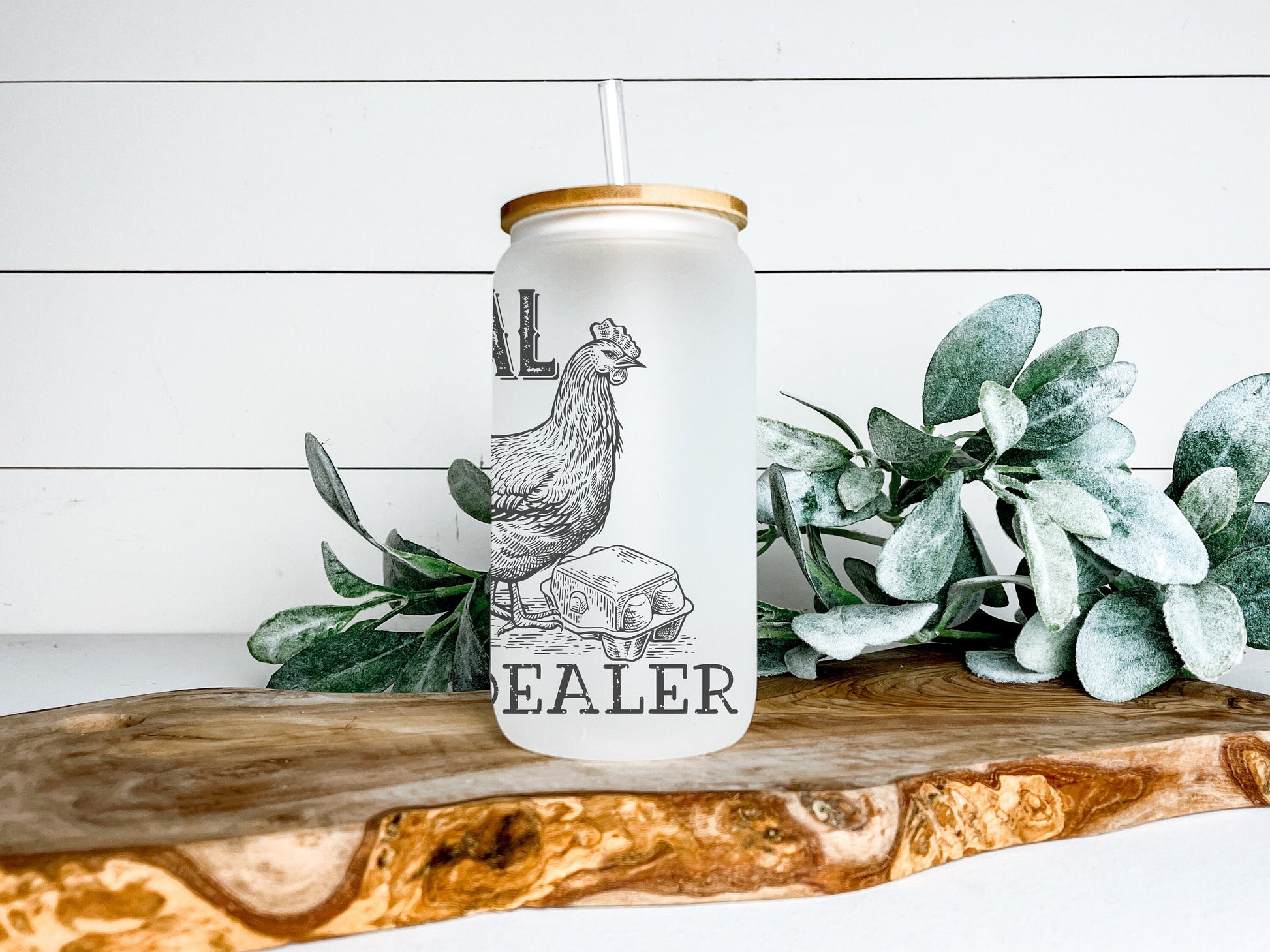 Local Egg Dealer Chicken Cup Iced Coffee Cup Glass, Beer Can Glass, Chicken Coffee Cup, Glass Cup Coffee Can Beer, Chicken Soda Can Glass