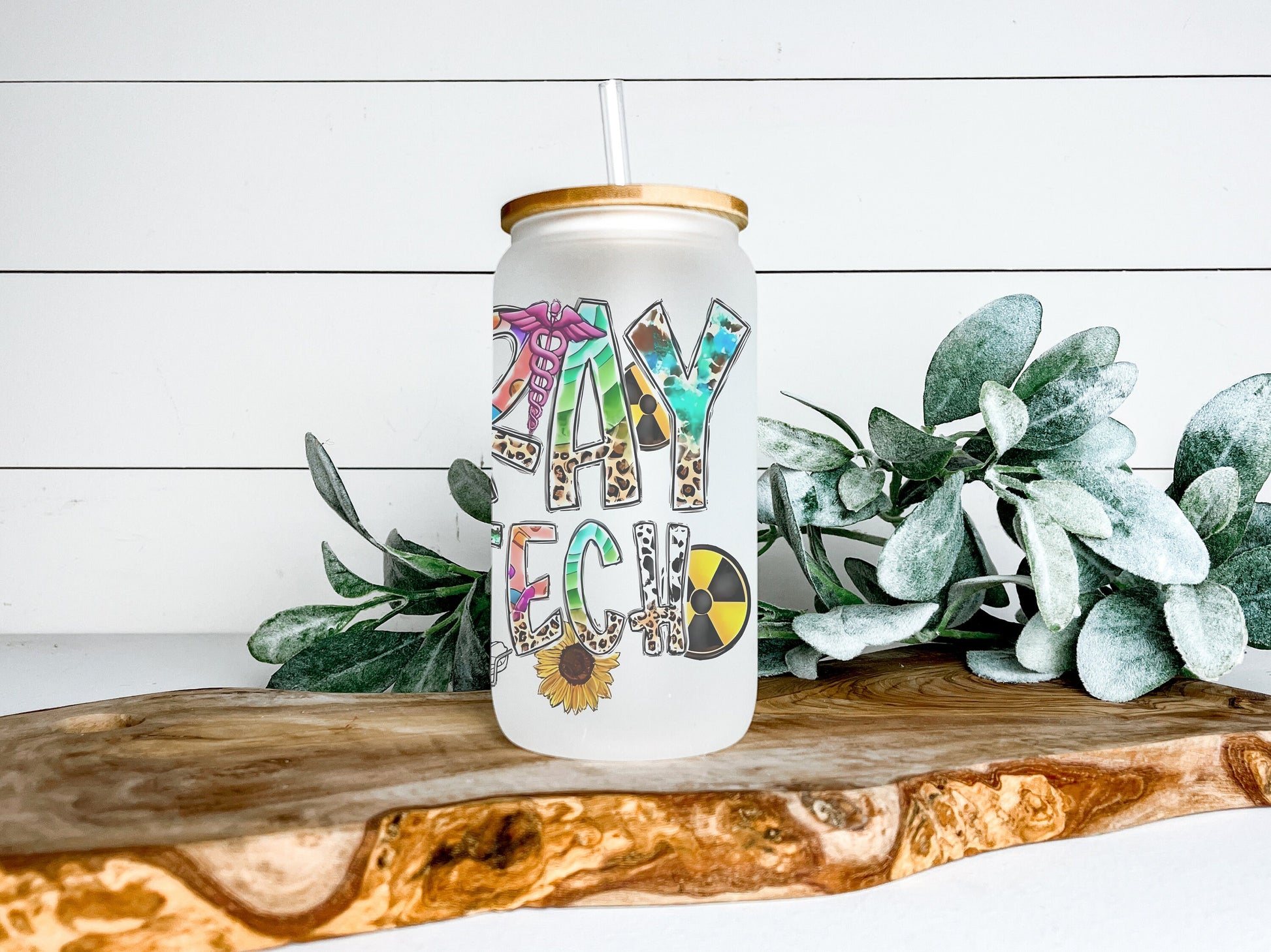 XRAY Tech Cup Iced Coffee Cup Glass, Beer Can Glass, XRAY Technician Iced Coffee Cup, Glass Cup Coffee Can Beer