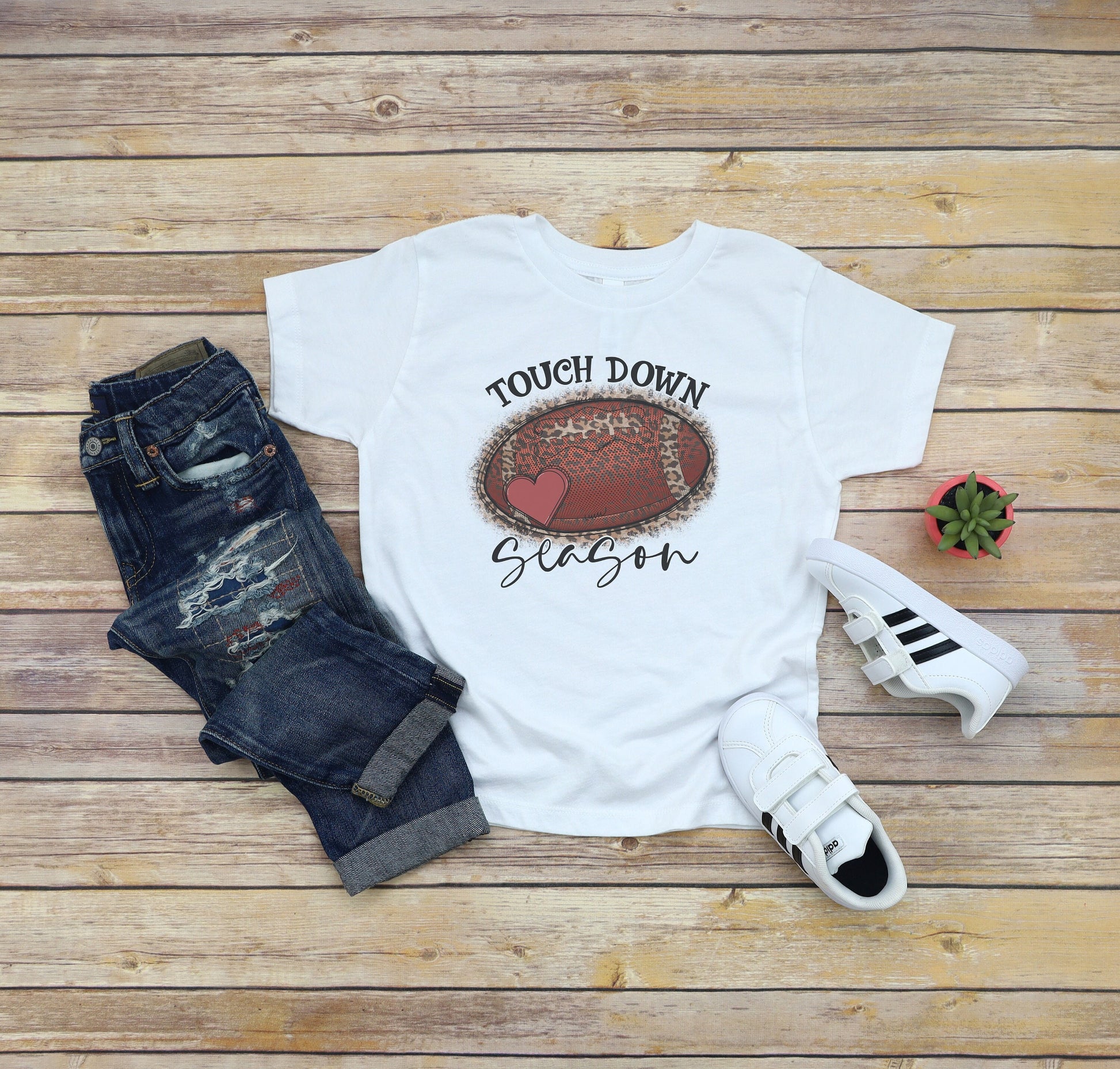Touch Down Season Football Youth Shirt Tee, Football Youth Tee, Football Shirt Tee