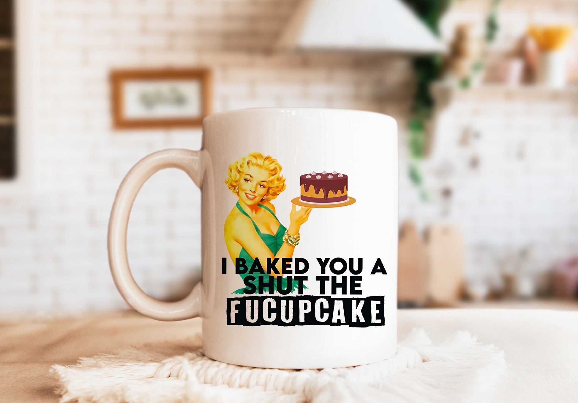 I Baked You a Shut the Fucupcake Mug, Humorous Mug, Sarcastic Mug, Funny Mug