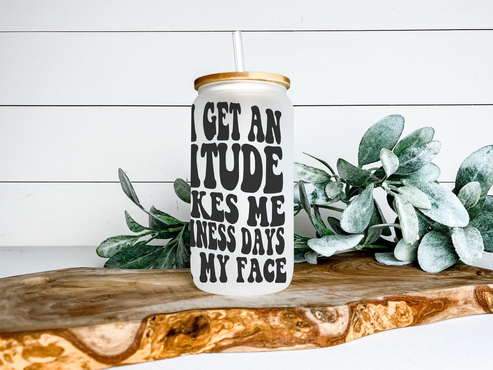 Once I Get an Attitude It Takes Me 3-5 Business Days To Fix My Face Cup Iced Coffee Cup Glass, Beer Can Glass, Funny Coffee Cup, Glass Cup