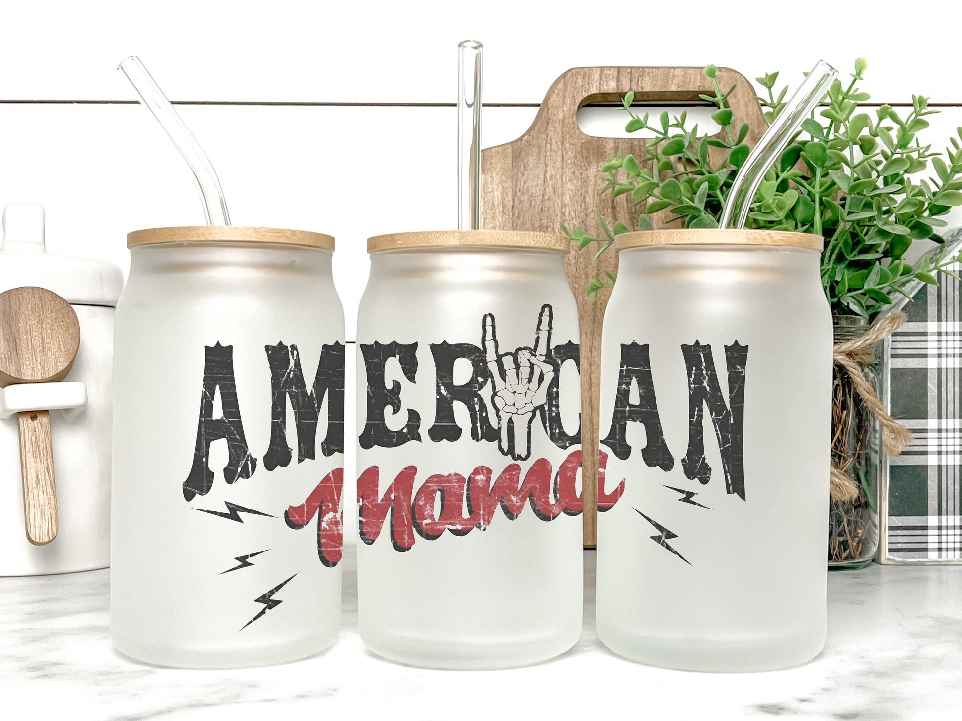 American Mama Cup Iced Coffee Cup Glass, Beer Can Glass, American Mama Iced Coffee Cup, Glass Cup Coffee Can Beer