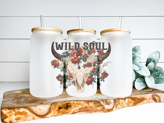 Wild Soul Cup Iced Coffee Cup Glass, Beer Can Glass, Wild Soul Coffee Cup, Glass Cup Coffee Can Beer, Country Soda Can Glass