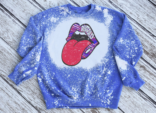 Buffalo Sweatshirt, Buffalo Bleached Sweatshirt, Buffalo Crewneck