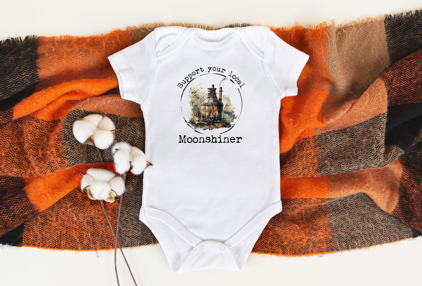 Support Your Local Moonshiner Bodysuit, Support Your Local Moonshiner Baby Creeper, Country Baby, Funny Baby