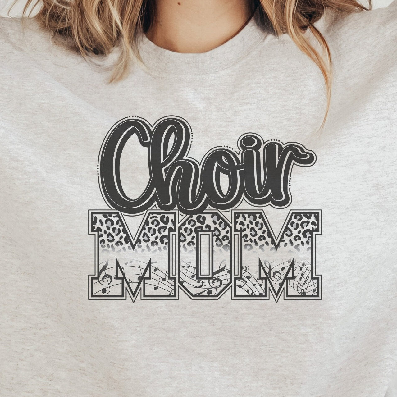 Choir Mom Sweatshirt, Choir Mom Crewneck Sweatshirt, Choir Sweatshirt For Women, Mothers Day Gift, Cheetah Print