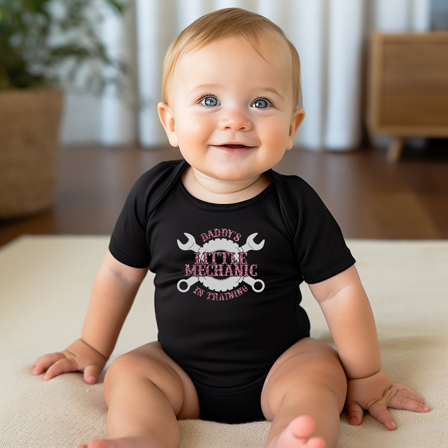 Mechanic in Training Baby Creeper Mechanic Creeper - Creeper Baby Shower Gift - Mommy's Little Mechanic - Daddy's Little Mechanic Grandpa's