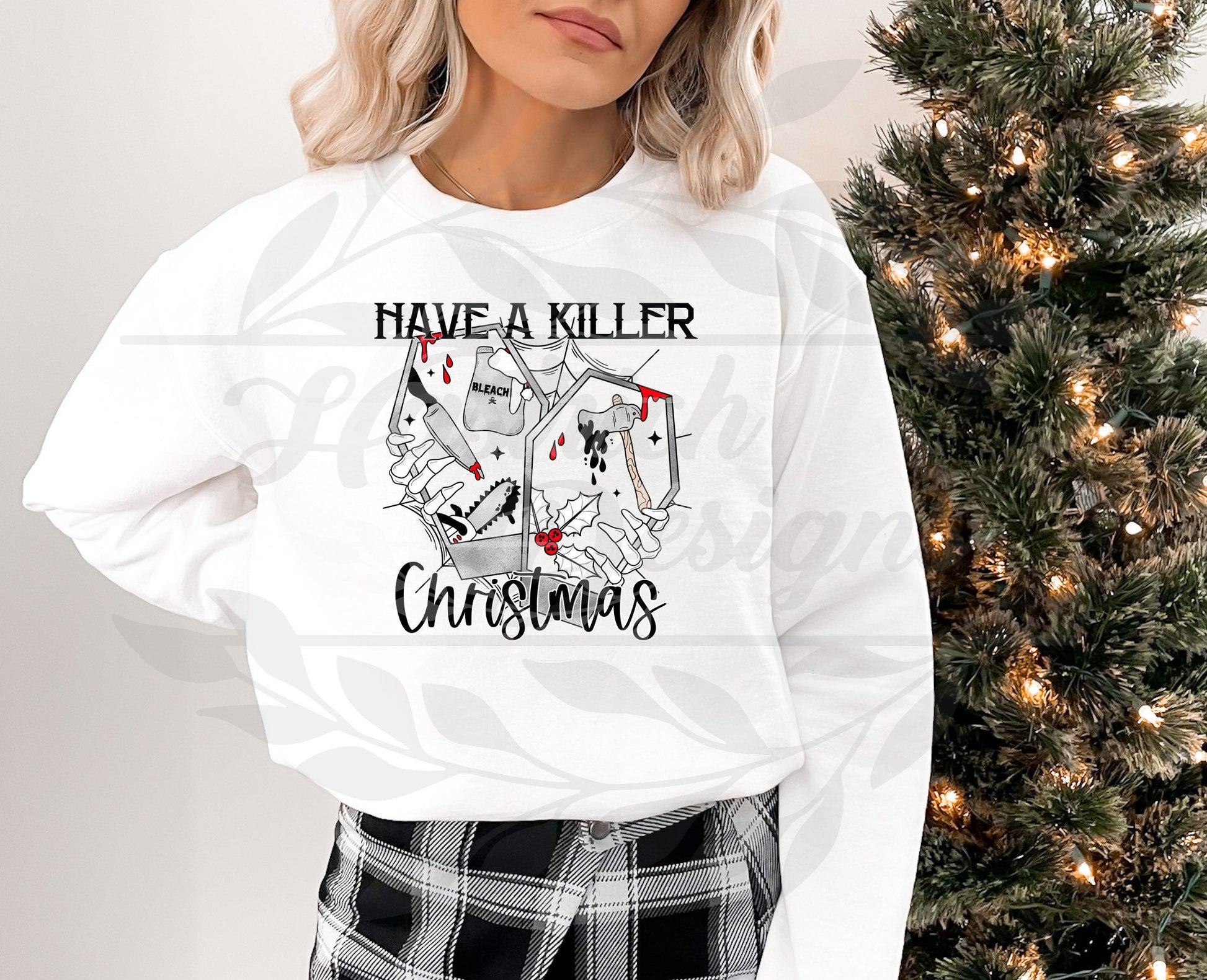 Have A Killer Christmas Sweatshirt, Have A Killer Christmas Crewneck Sweatshirt