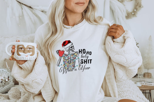 Ho Ho Holy Sh*t What a Year Shirt, Christmas Shirt, Funny Christmas Shirt