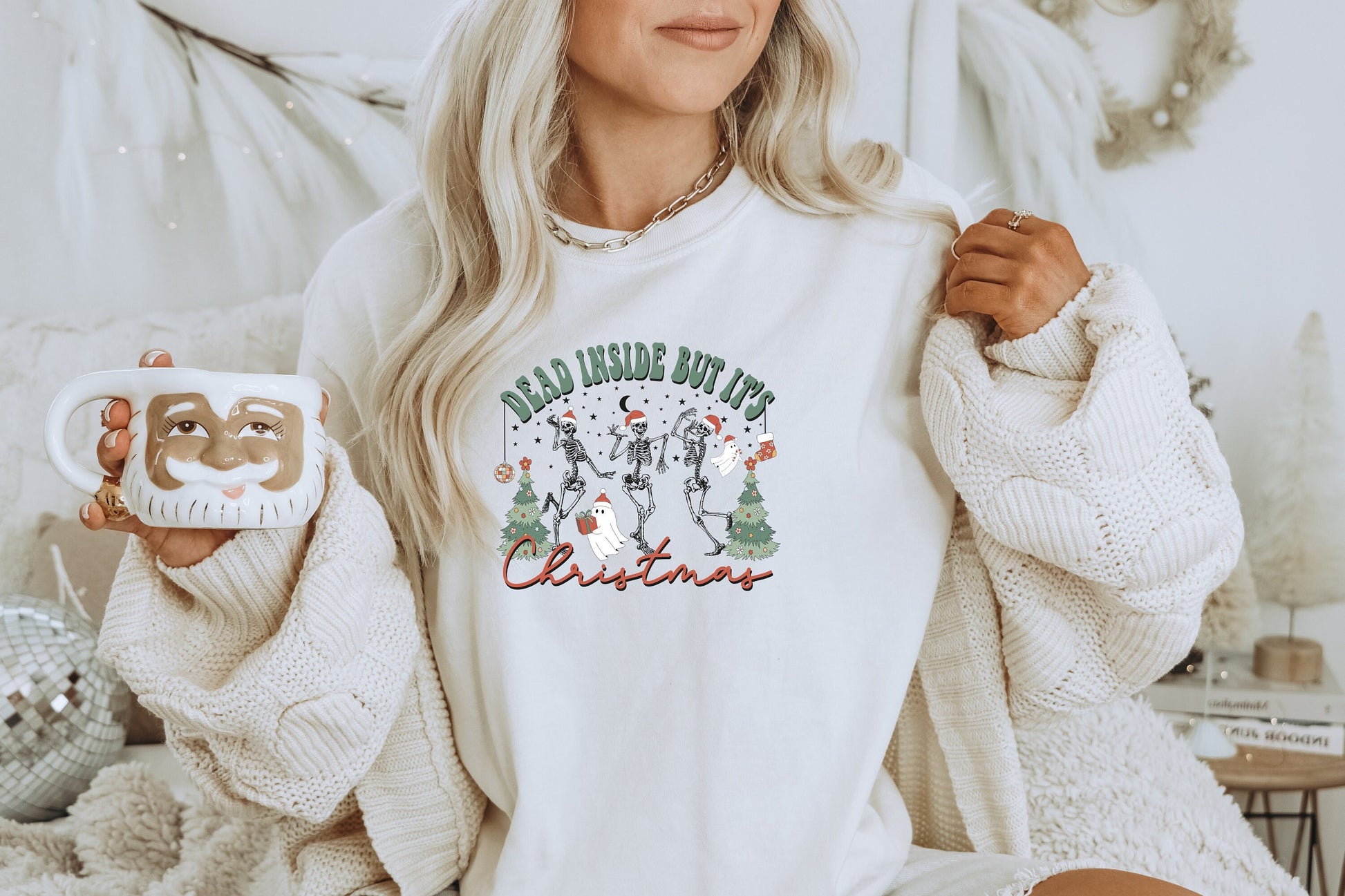 Dead Inside but It's Christmas Shirt, Christmas Shirt, Funny Christmas Shirt