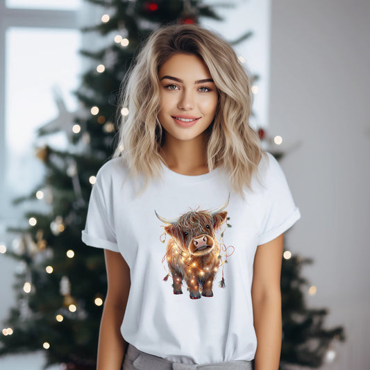 Christmas Highland Cow Shirt, Christmas Highland Cow Shirt T-Shirt