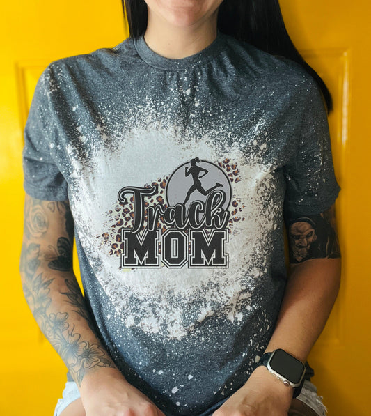 Track Mom Shirt, Track Mom T-Shirt, Track Shirt For Women, Mothers Day Gift, Cheetah Print