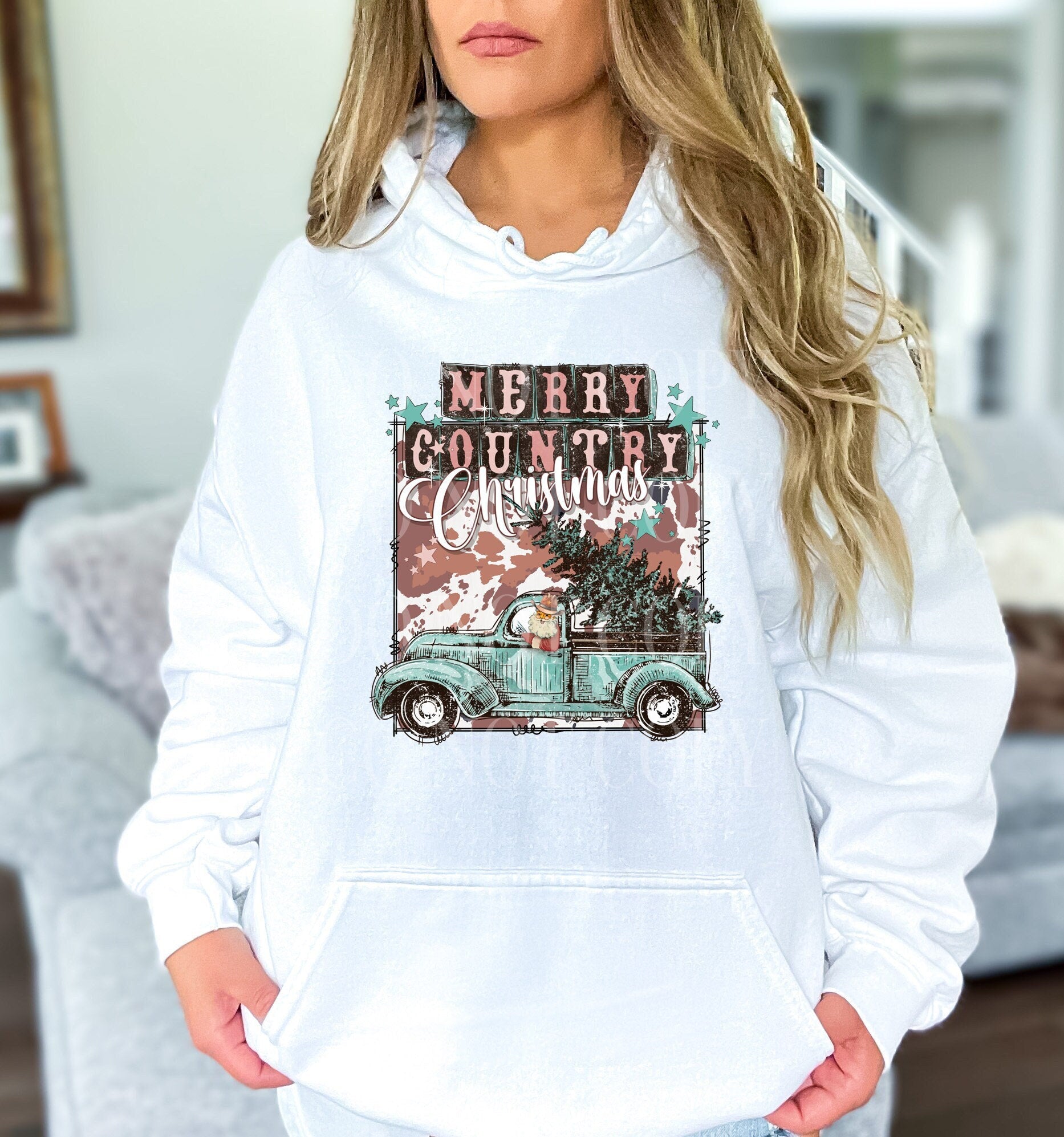 Merry Country Christmas Sweatshirt, Merry Country Christmas Hoodie Christmas Hoody