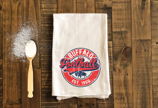 Buffalo Tea Towel- Buffalo Kitchen Tea Towels - Buffalo Flour Sack Dish Towel - Buffalo Housewarming Gift Kitchen Decor