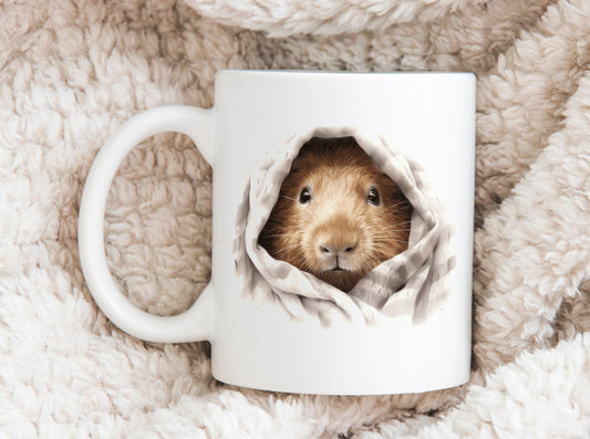 Capybara Coffee Mug, Capybara Mug, Cute Rodent Coffee Mug