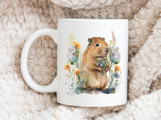 Capybara Coffee Mug, Capybara Mug, Cute Rodent Coffee Mug