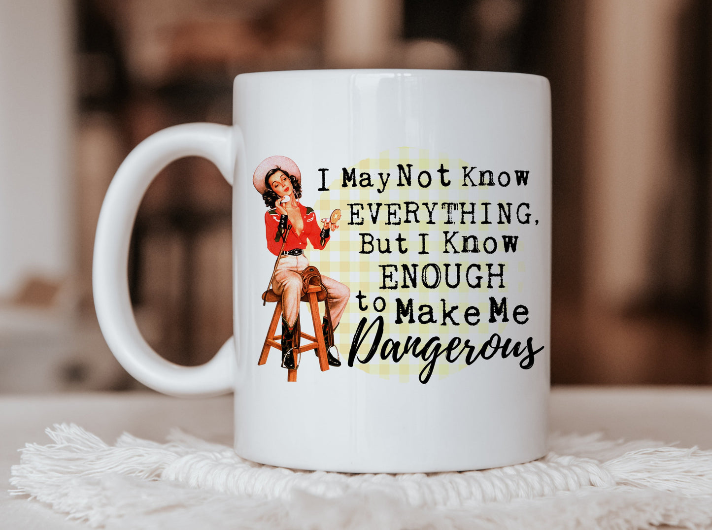 Enough To make Me Dangerous Mug, Humorous Mug, Sarcastic Mug, Funny Mug