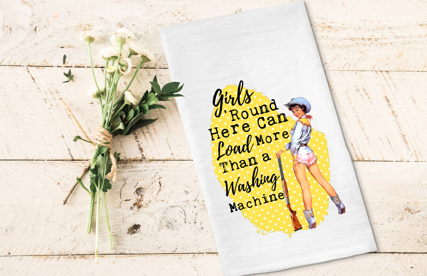 an Load More Than a Washing Machine - Funny Kitchen Tea Towels - Humorous Flour Sack Dish Towel - Hilarious Housewarming Gift Kitchen Decor