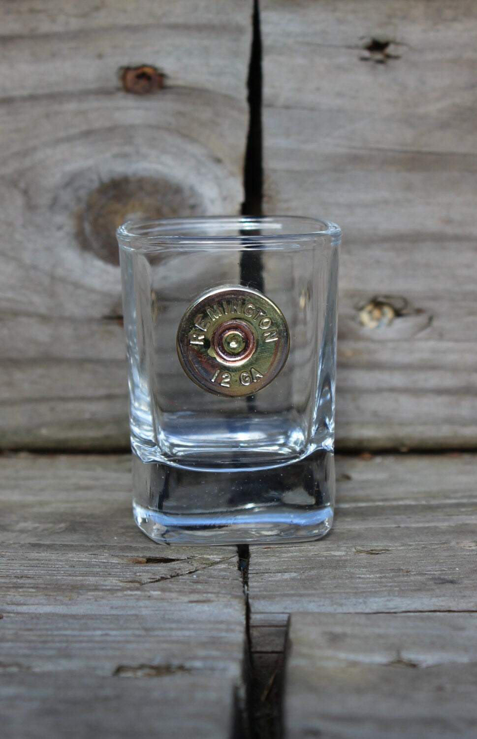 Handmade Bullet Square Shot Glass, 12GA, Winchester or Remington Shot Glasses, Bullet Glasses, Bullet Home Bar Decor, Fathers Day