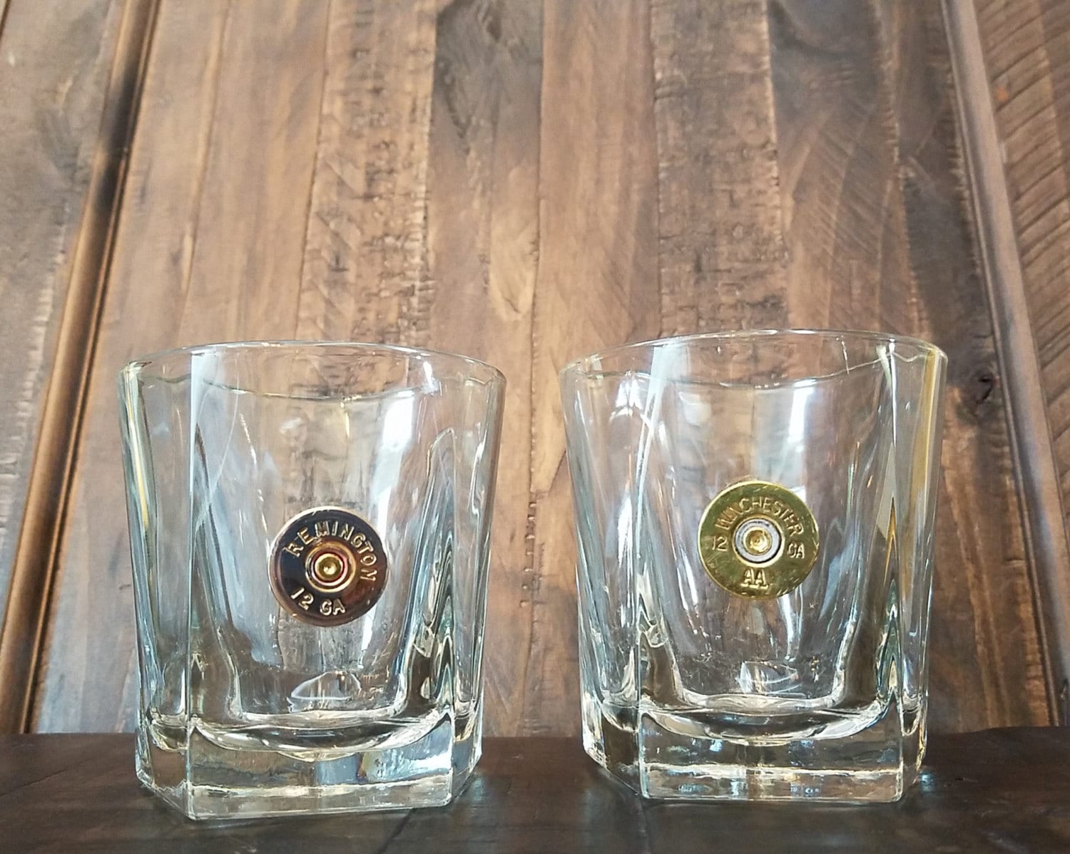 SALE! Handmade Pentagon Bullet Whiskey Glass 12GA Winchester or Remington, Whiskey Glasses Bullet Glasses Bullet Home Bar Decor Fathers Day