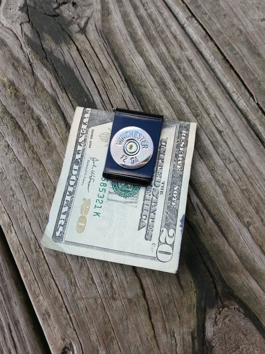 Black Stainless Steel Bullet Money Clip Shotgun Money Clip, Winchester Remington Men's Accessories Gifts for Dad Groomsmen Father's Day Gift