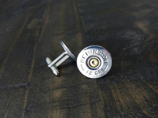 Handmade Spent Shotgun Cuff Links Bullet Cuff Links Bullet Cufflinks Silver Remington Winchester Men's Accessories 12GA 12 Gauge