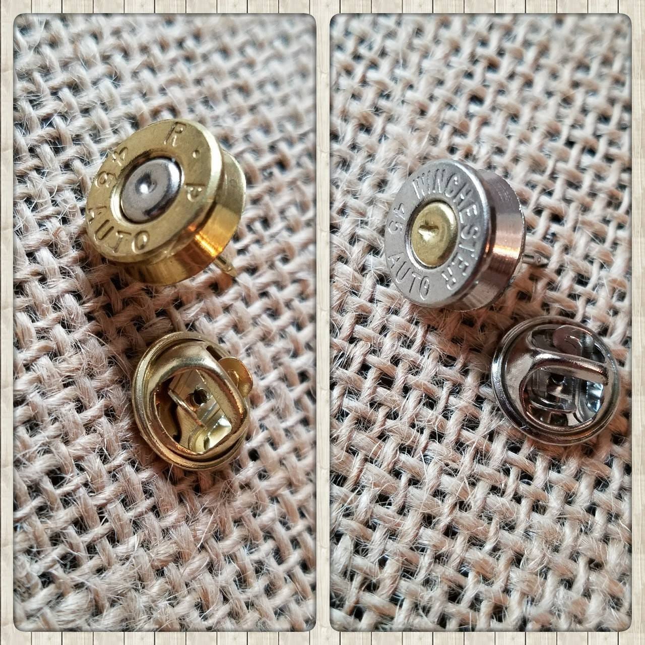 Handmade Spent Bullet Tie Tack Bullet Hat Pin Bullet Lapel Pin Men's Accessories