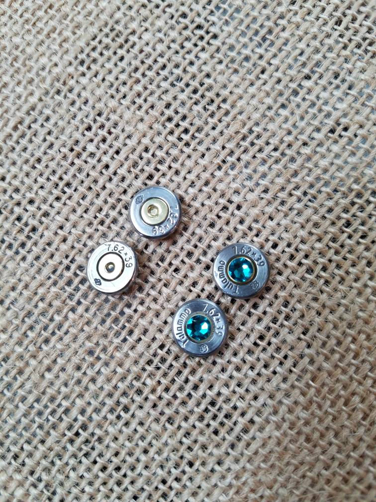 Handmade Bullet Post Earrings7.62x39 Bullet Stud Earrings, Bullet Earrings