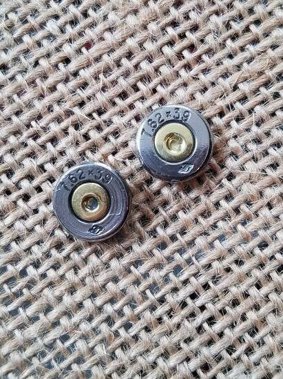 Handmade Bullet Post Earrings7.62x39 Bullet Stud Earrings, Bullet Earrings