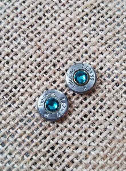 Handmade Bullet Post Earrings7.62x39 Bullet Stud Earrings, Bullet Earrings