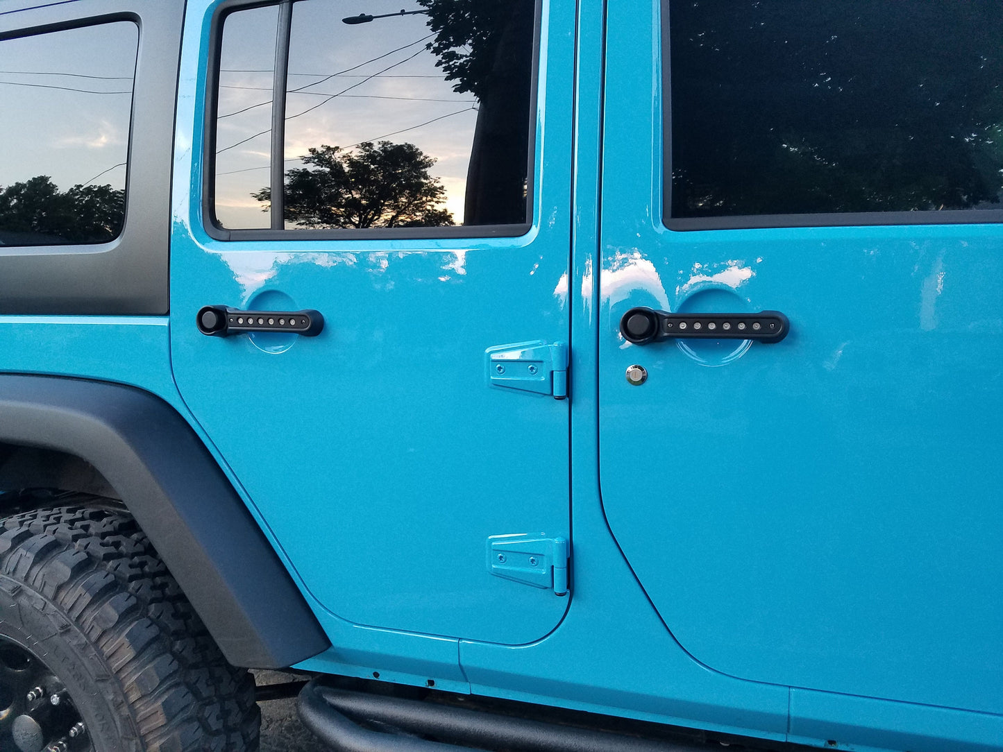 Wrangler JK JKU Bullet Door Handle Inserts, Wrangler Door Handle Inserts, Wrangler Door Handles, Wrangler Bullet Handles