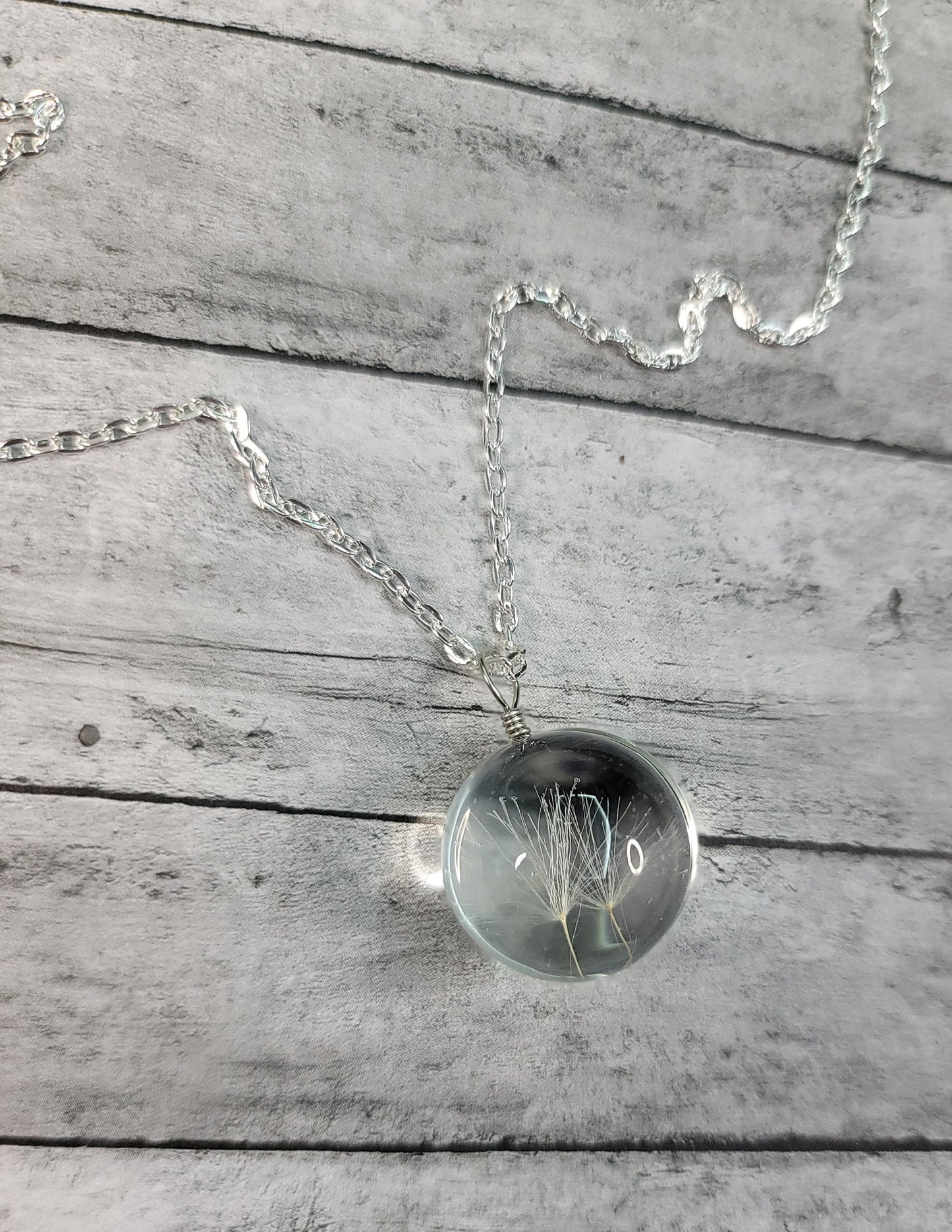 Glass Dandelion Necklace, New Mom Gift, Gift For Mom From Daughter Gifts for Her, Mother's Day Gift