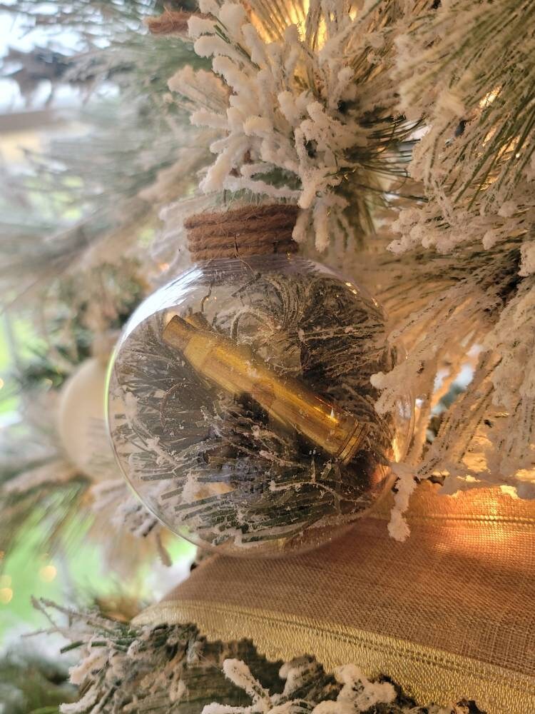 Bullet Ornament, Bullet Christmas Ornament, handmade ornament, handcrafted ornament, Christmas Gift, Father's Day Gift, Hunter Gift Country