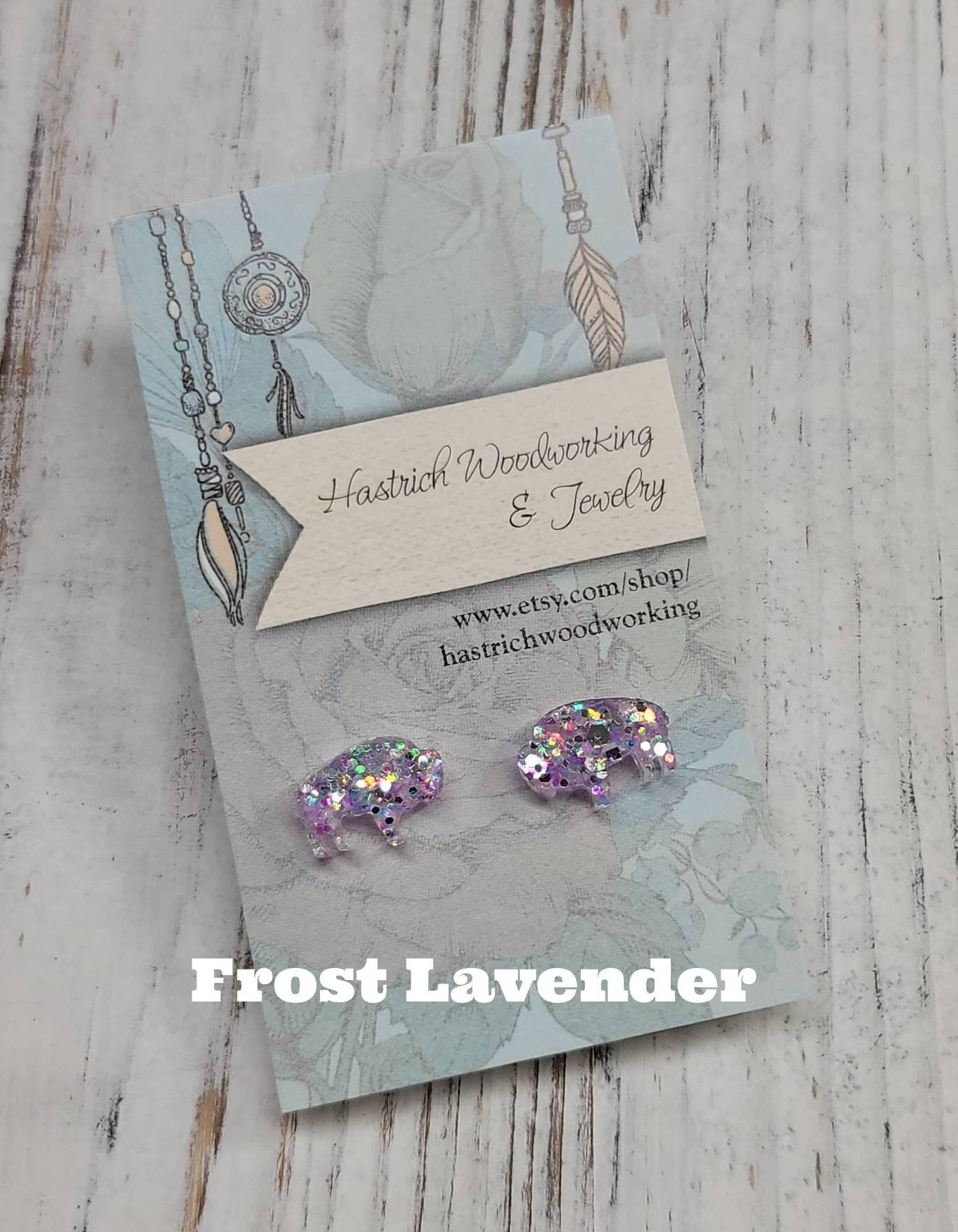 SPRING Chunky Glitter Buffalo Stud Earrings, Buffalo Earrings, Buffalo Post Earrings, Fun Earrings, Buffalo Jewelry LIMITED EDITION!!