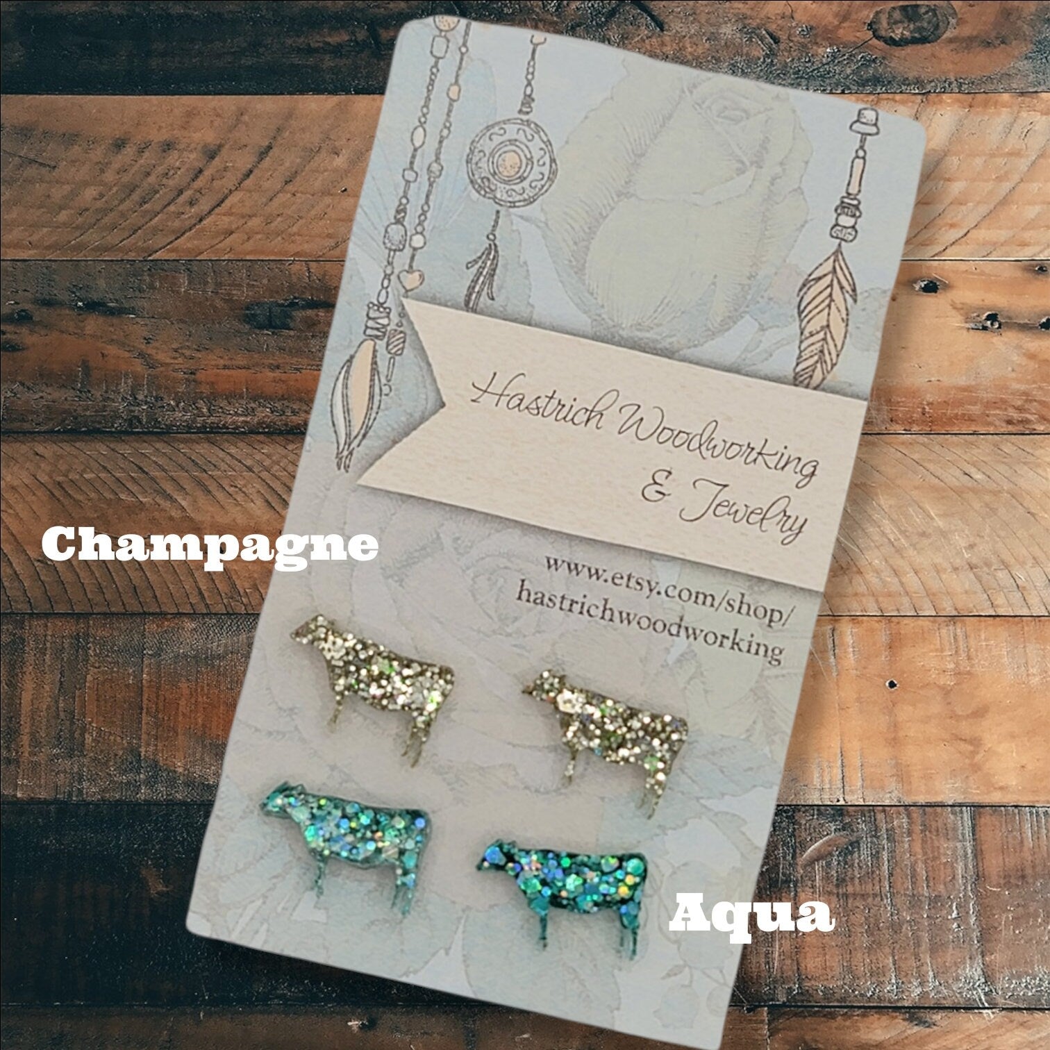 Chunky Glitter Cow Stud Earrings, Cow Earrings, Heifer Stud Earrings Heifer Earrings, Fun Earrings, Cow Jewelry