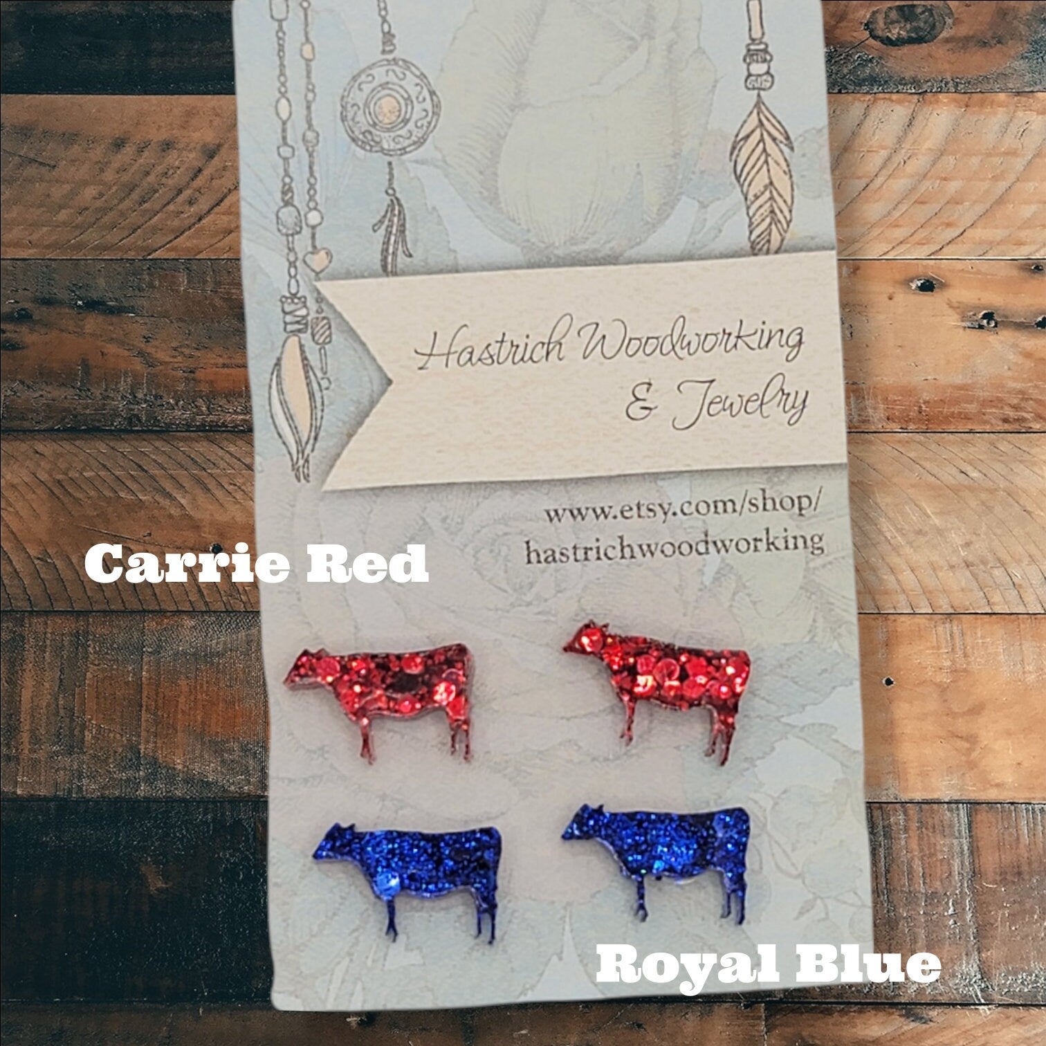Chunky Glitter Cow Stud Earrings, Cow Earrings, Heifer Stud Earrings Heifer Earrings, Fun Earrings, Cow Jewelry