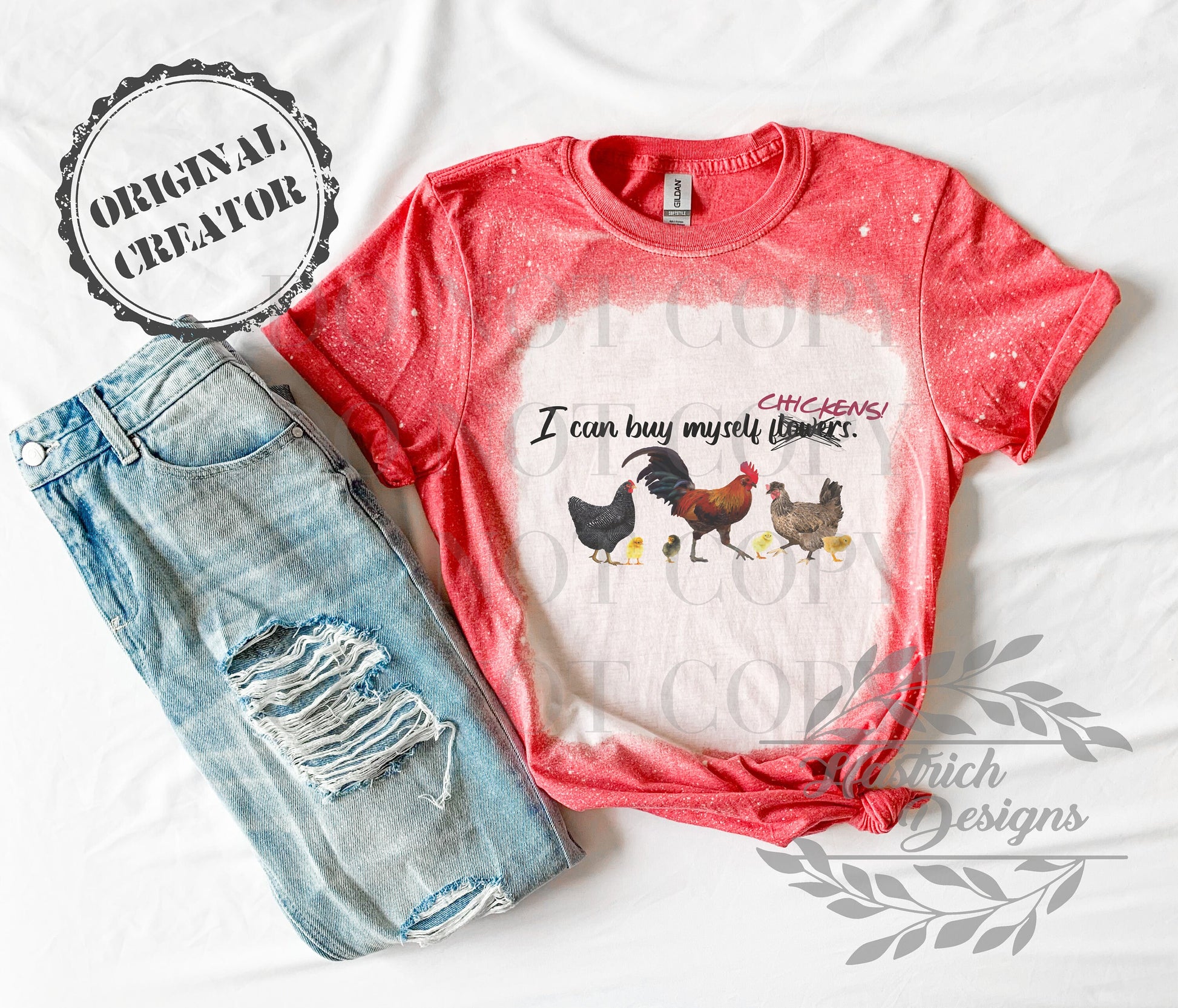 I Can Buy Myself Chickens Shirt Tee, Chickens Bleached Tee, Country Bleached Shirt, Chicken Shirt Tee