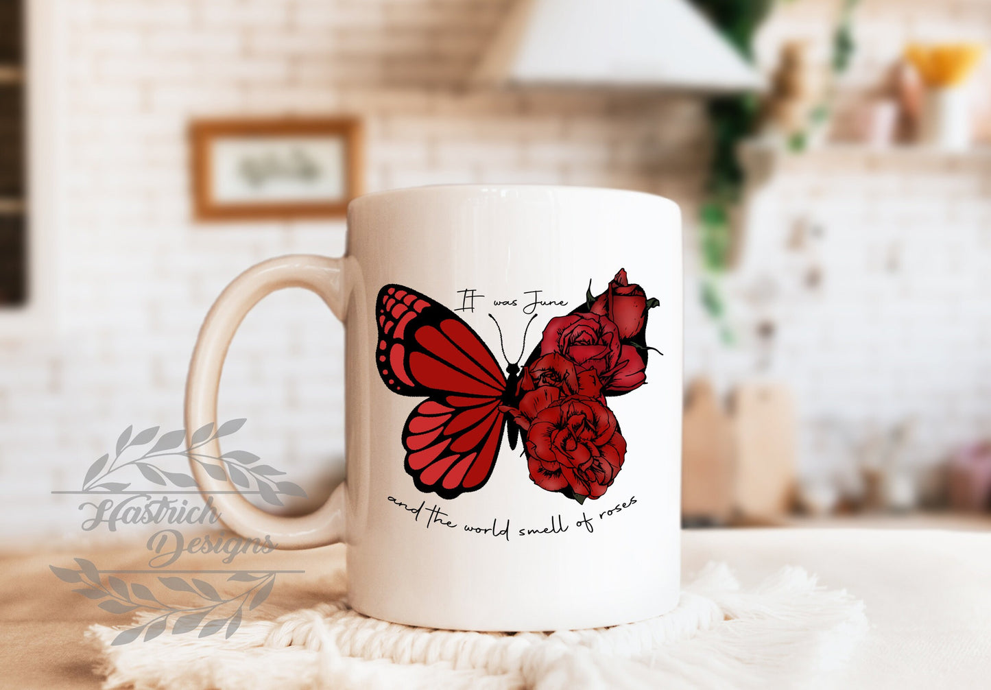 Butterfly Birth Month Mug, Birthday Mug, Butterfly Mug